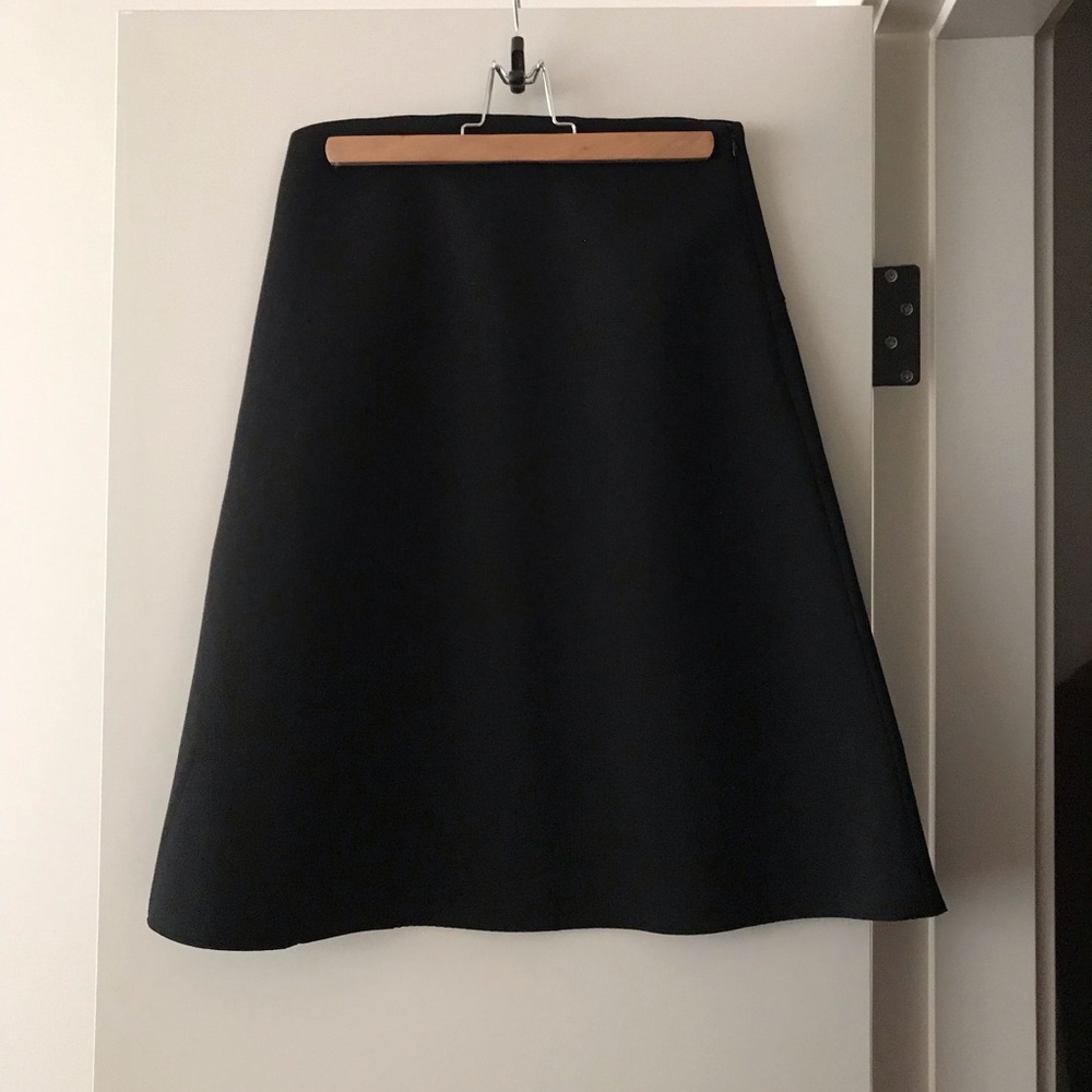 Everlane A Line Scuba Street Fleece Skirt